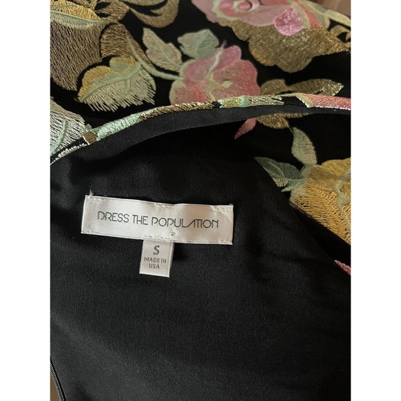 Dress the Population Mariah Embroidered Floral Dress Size Small $295 - Picture 11 of 11